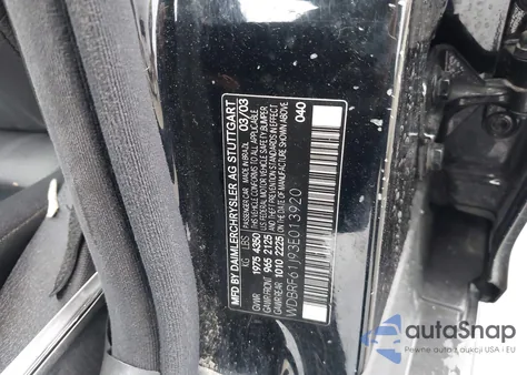 2003 Mercedes-Benz C 240 from USA, damaged, VIN WDBRF61J93E013920